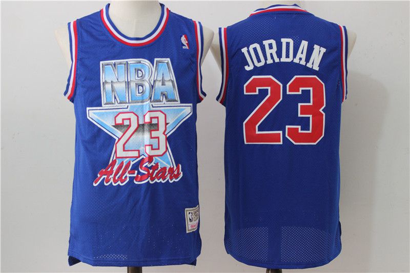 Men Chicago Bulls 23 Jordan Blue 93 All star NBA Jerseys